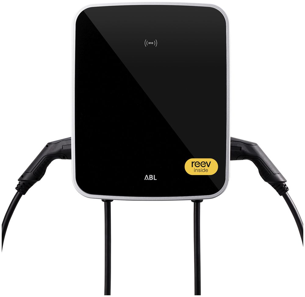 Ladestation ABL Wallbox eMH3 Twin 3W2274B Extender 2×T2 6.35m 22kW