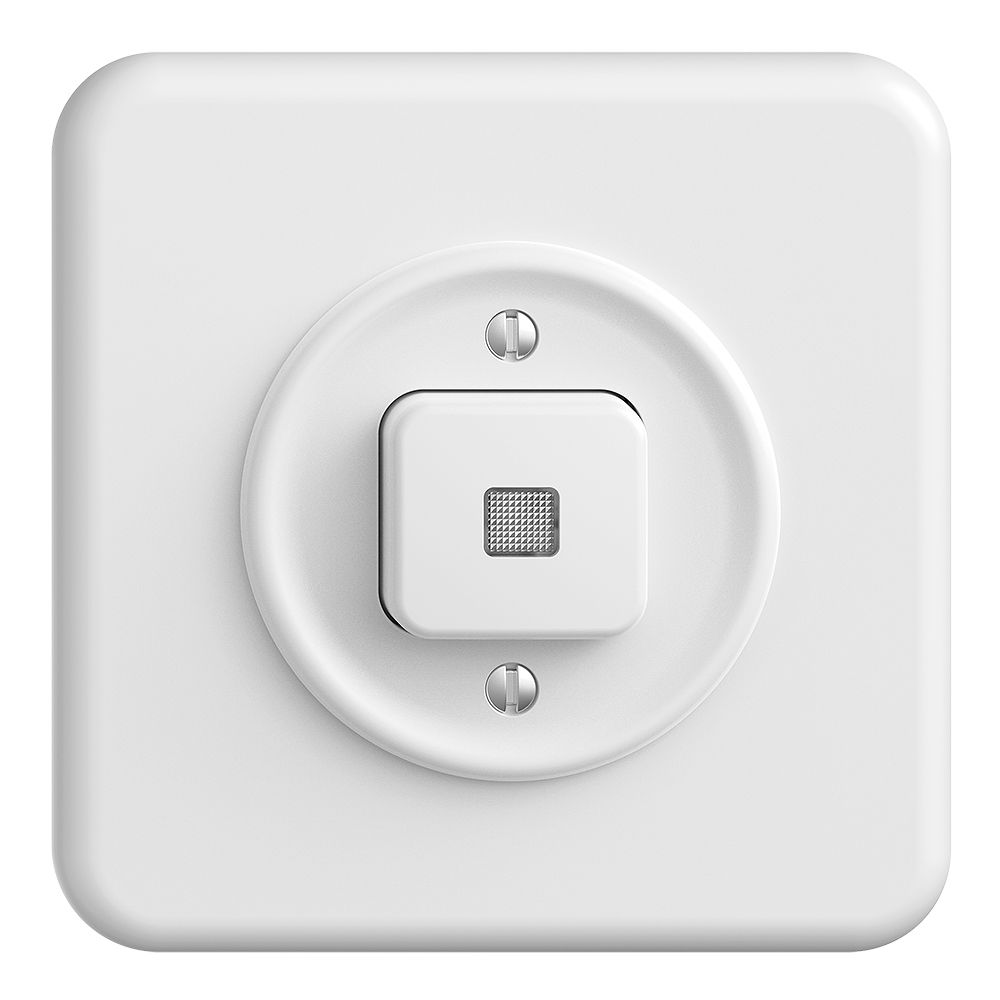 UP-Leuchtdruckschalter STANDARDdue 3/1L weiss mit Linse, LS, LED gelb