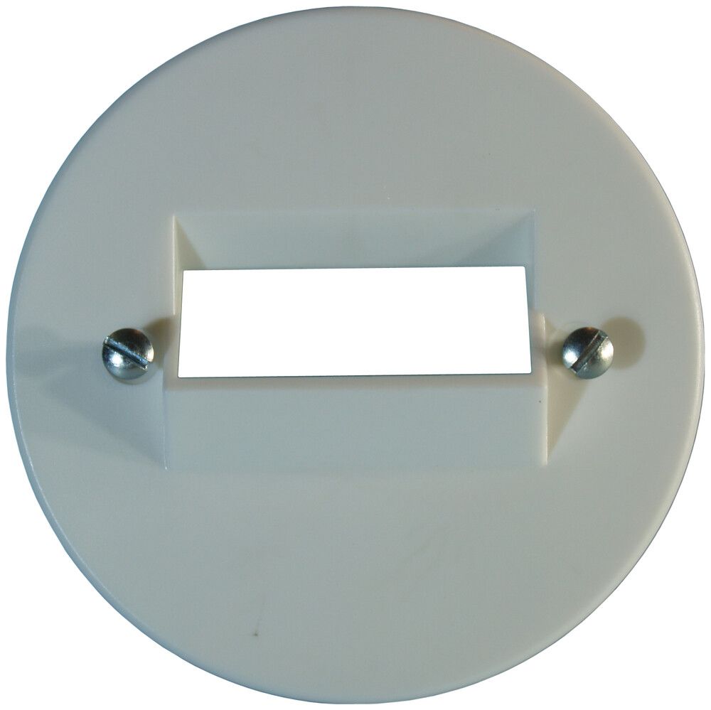 Disco frontale 58/2×RJ45 bianco