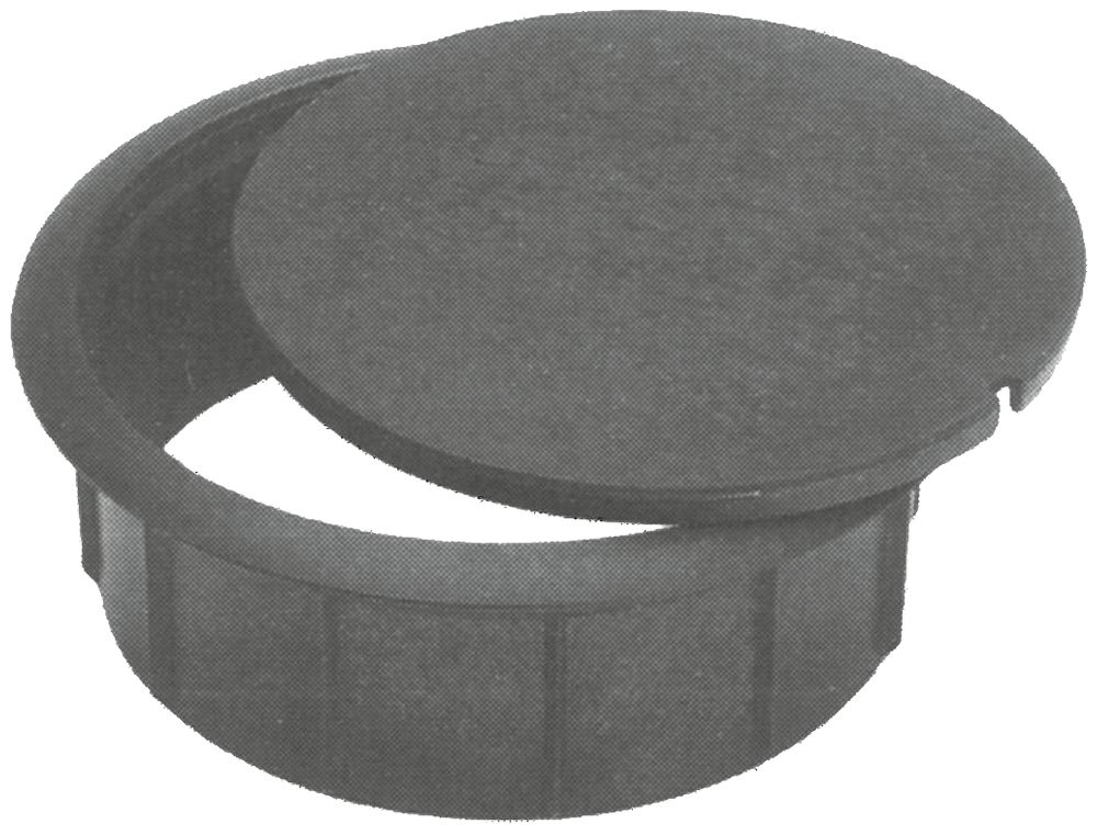 Blinddeckel Woertz rund DAK Ø102mm, schwarz