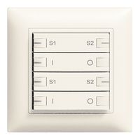 Tasto INC ZEP ON-OFF scena 2c/4t con LED EDIZIOdue bianco