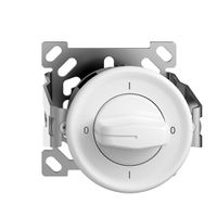 AP-Drehschalter STANDARDdue 0/1L weiss mit Drehgriff