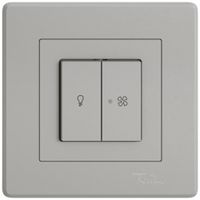 UP-Montageset EDIZIO.liv SNAPFIX® f.Licht&Venti m.2 Knöpfen m.Frontlinse hgu