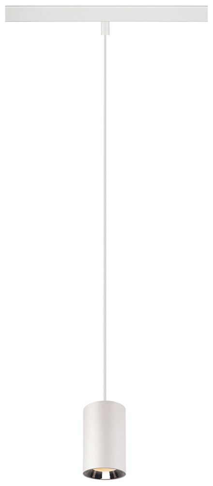 LED-Pendelleuchte SLV NUMINOS XS 48VTRACK DALI 8.7W 670lm 927 Ø50 ws/Cr 55°