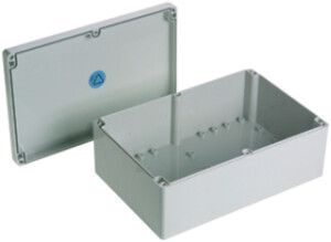 Boîtier AP Woertz Lithos 240×160×90mm gris clair IP65 ABS