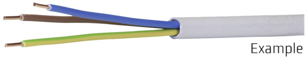 Installationskabel FE0 3×6mm² LNPE grau Dca
