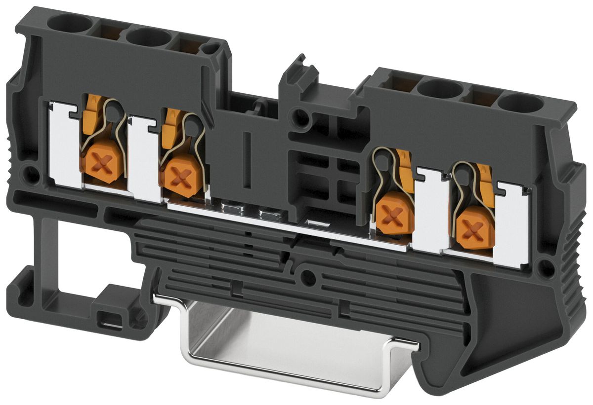 Borne de passage joignable PX XT 2.5-QUATTRO BK 2.5mm² 24A 800V 4×1 no