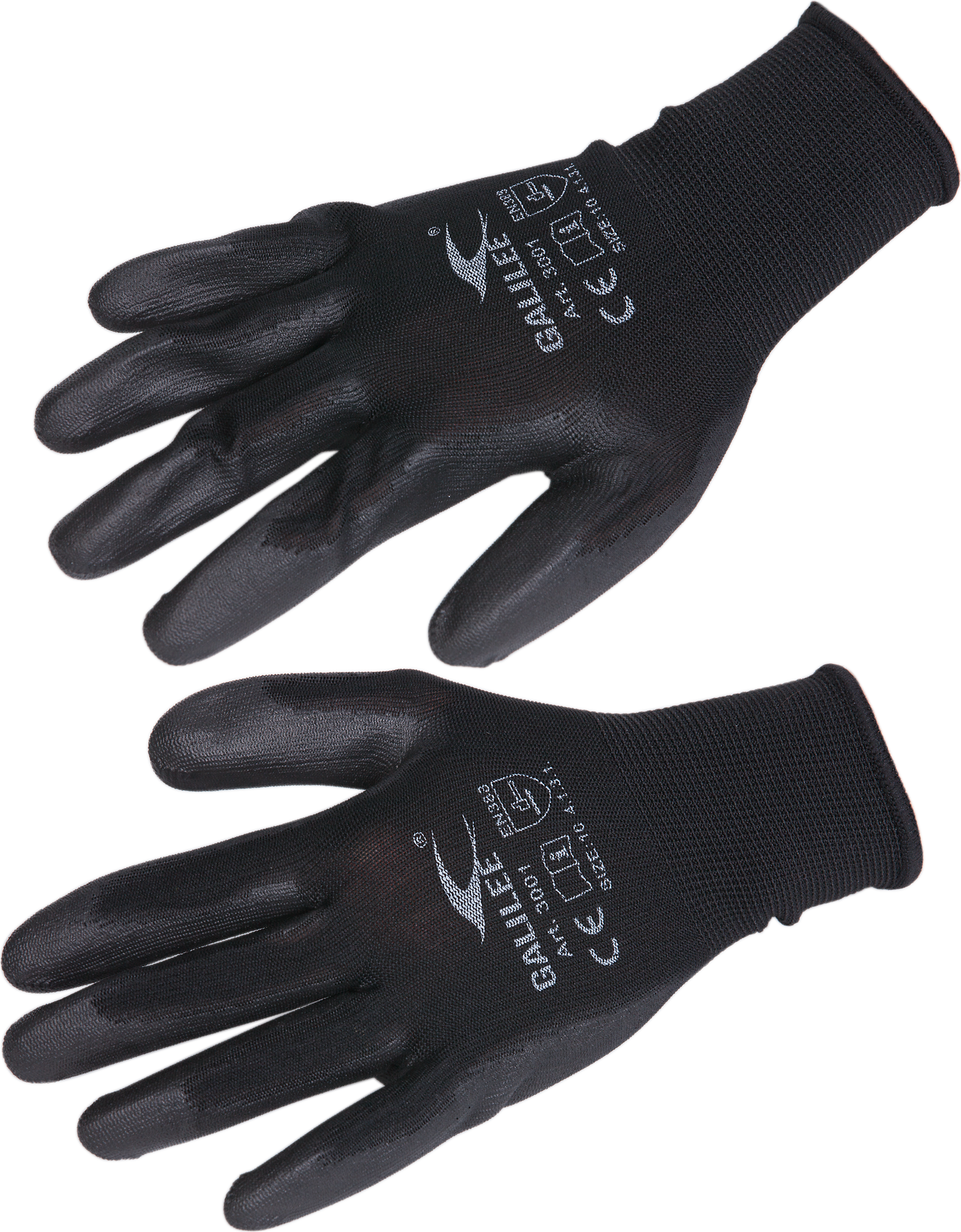 Arbeitshandschuhe schwarz, Grösse 10