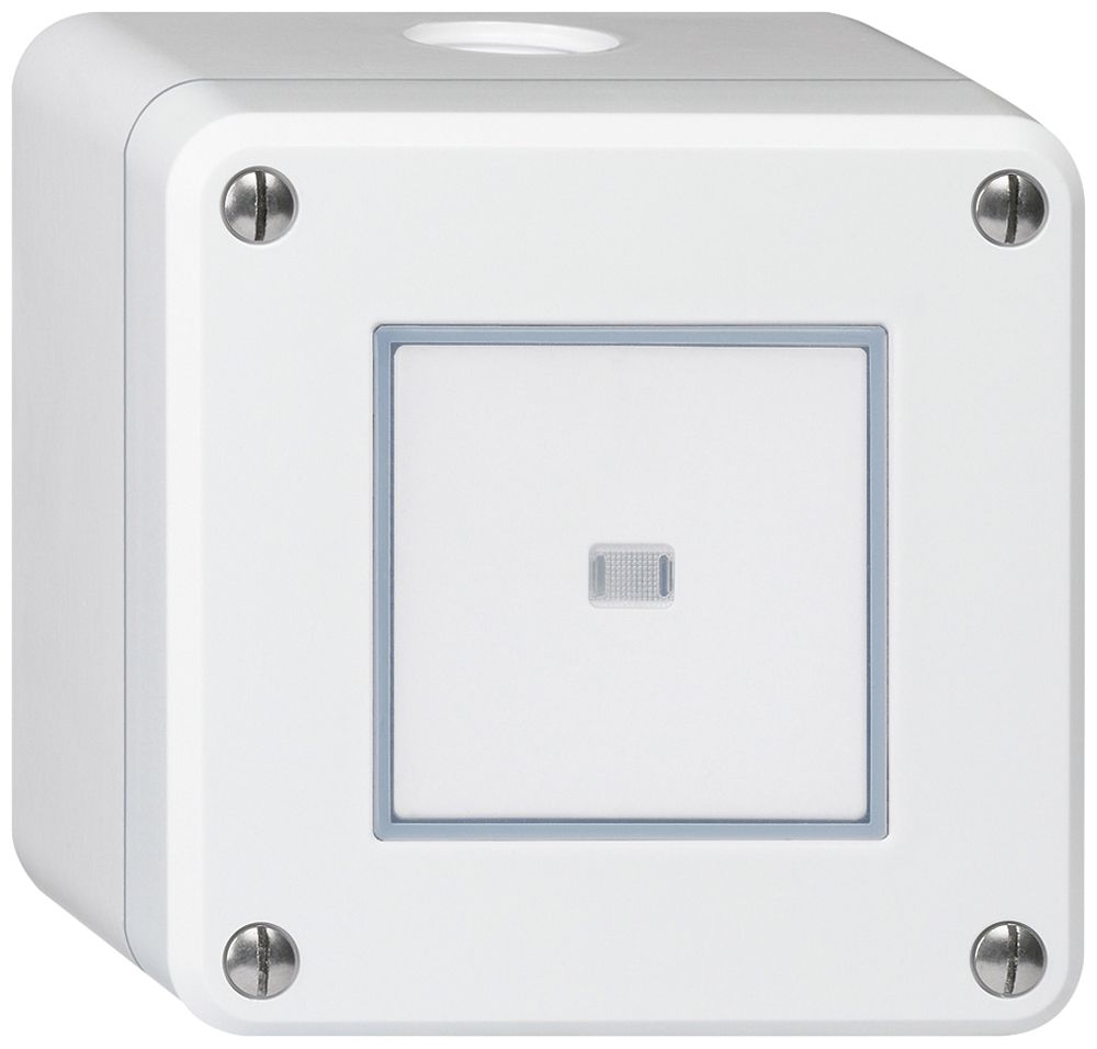 AP-Druckschalter robusto IP55 Schema 3 beleuchtet weiss