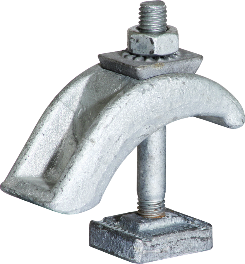 Graffa Caddy per profilo C, zincata a caldo