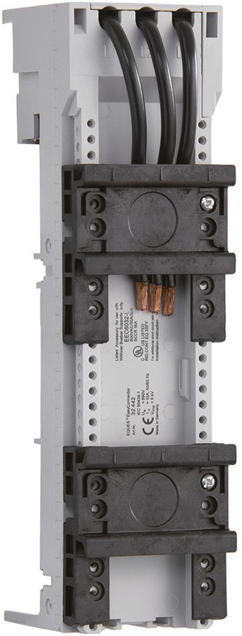 Adaptateur universel 54mm 690V 32A rail 5/10mm câbles de raccordement 6mm²