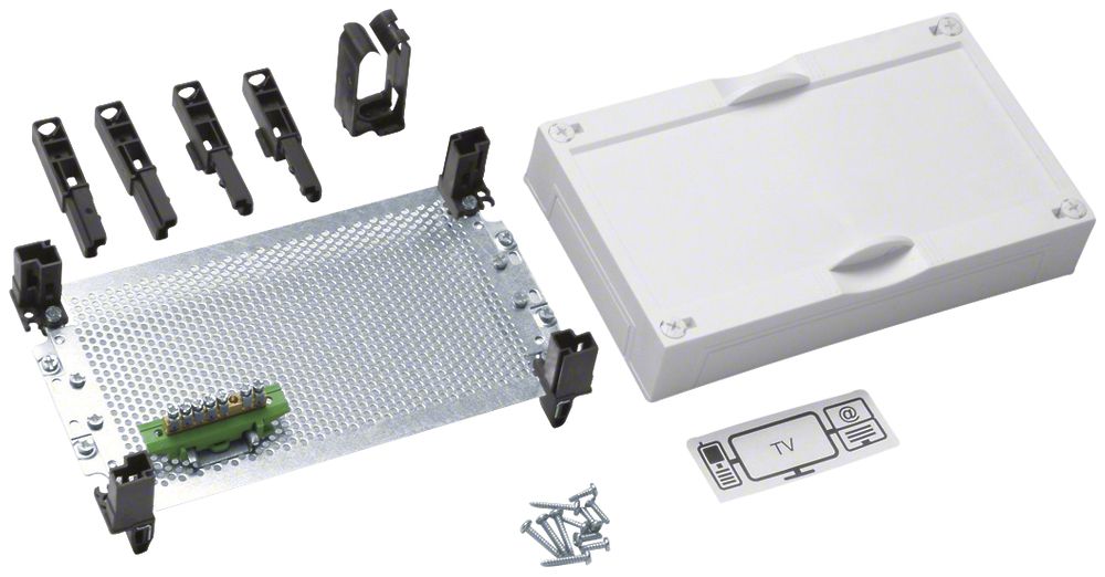 Kit Hager univers N 150×250mm pour VDI avec plaque de montage perforée