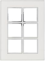 En-tête ENC Legrand Arteor 3×2, vertical, mirror white