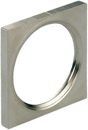 Gegenmutter 4-kant AGRO M25 Messing vernickelt