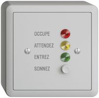 AP-Türstation für Rufleuchte französisch, EDIZIOdue hellgrau