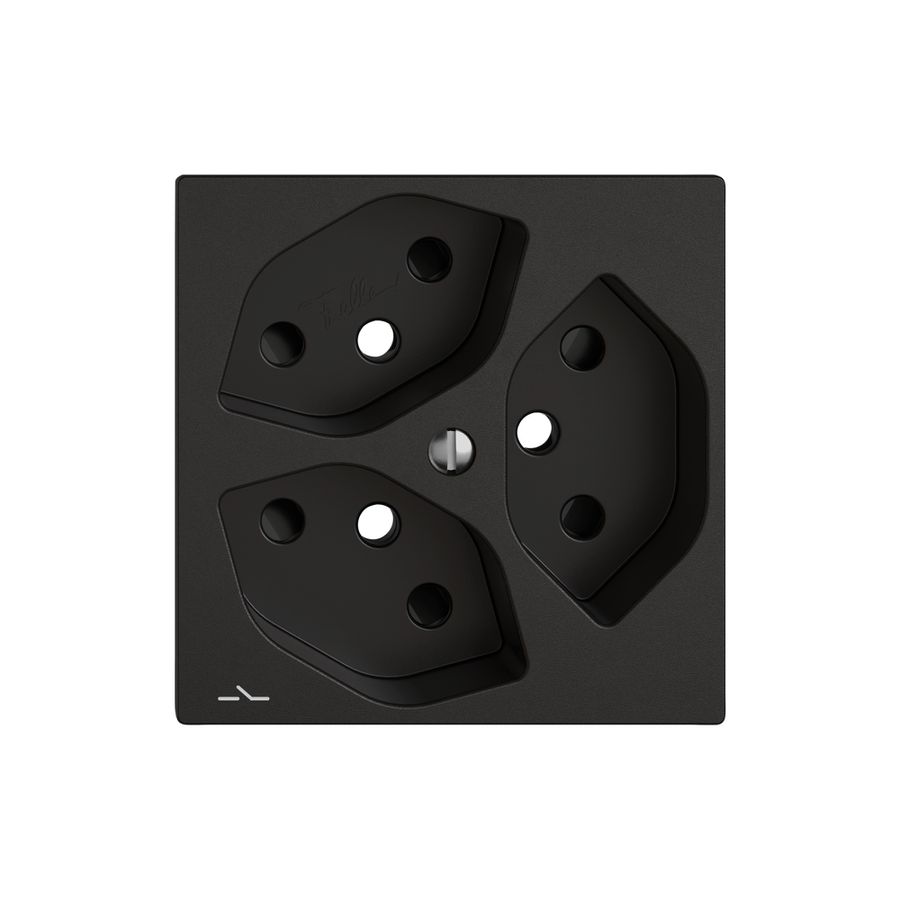 Kit di montaggio EDIZIO.liv SNAPFIX® per presa 3×T13 separata shutter ne