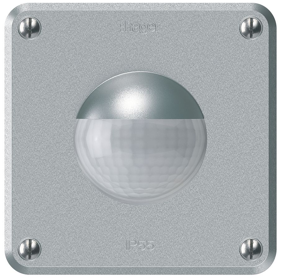 Bewegungsmelder Hager robusto IP55 A 3-Draht aluminium