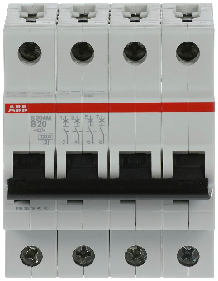 Leitungsschutzschalter ABB S204M-B20 20A B 10kA