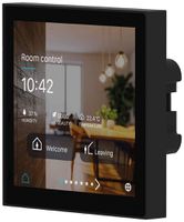 Écran tactile Theben iONprime CP 4 KNX avec thermostat d´ambiance noir