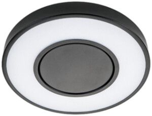 LED-Anbauleuchte SG Circulus 17W 1345lm 3000K DIM Ø360×46mm schwarz