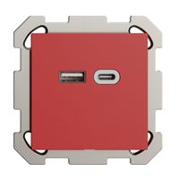 Prise ENC USB 18W type A + type C Feller EDIZIOdue FM 230V 3600mA berry