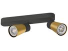 Spot SLV PURI 2.0 Cone CW GU10 2×6W REG 258×42×138mm nero/oro