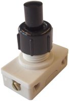 EB-Druckschalter ELBRO, 2A/250V 1L, Gewindelänge 11.5mm, schwarz