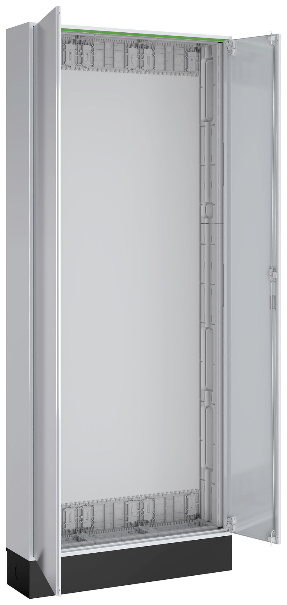 Armoire de sol PrismaSeT XL IP44 a.porte 800×1980×210mm 3 champs 12 rangées