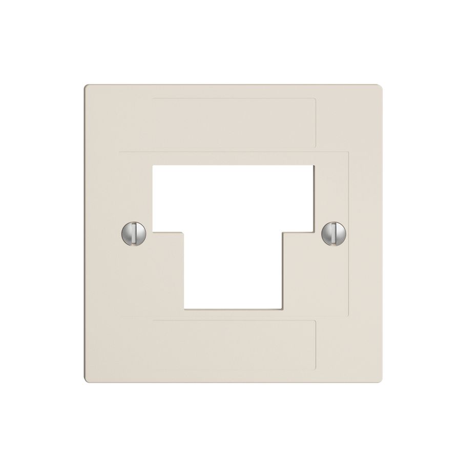 Frontplatte 1×TT,2×RJ45 crema ITplus ITM EDIZIOdue