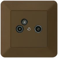 Prise pour antenne ENC R/TV/données kallysto.trend 2GHz 19db brun