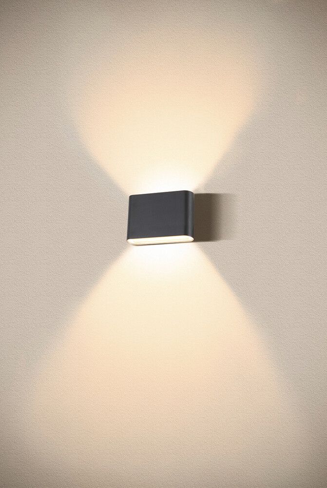 Applique LED SLV OVAL 145.7W 560lm 2700…3000K IP65 31×135mm nero