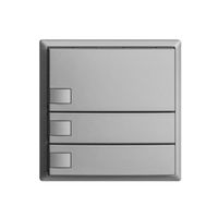 KNX-Taster RGB EDUE, 250mW, o.LED, 3×Taste, 1×Tastenb., si