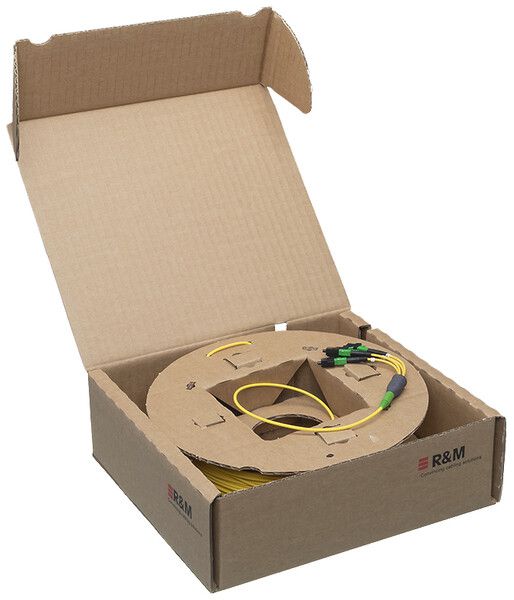 FTTH-Kabel R&Mfreenet 4×G.657.A LC-APC ↔ offen gelb 60m