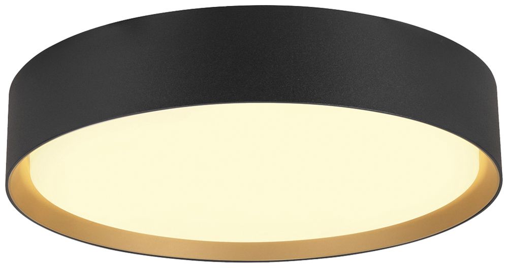 LED-Deckenleuchte SLV DECONA 30 17W 1680lm 930/940 IP44 DIM Ø300mm schwarz/gold