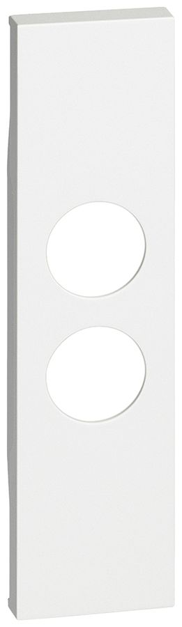 Cache Living Now pour TV 2 trous 1 module blanc
