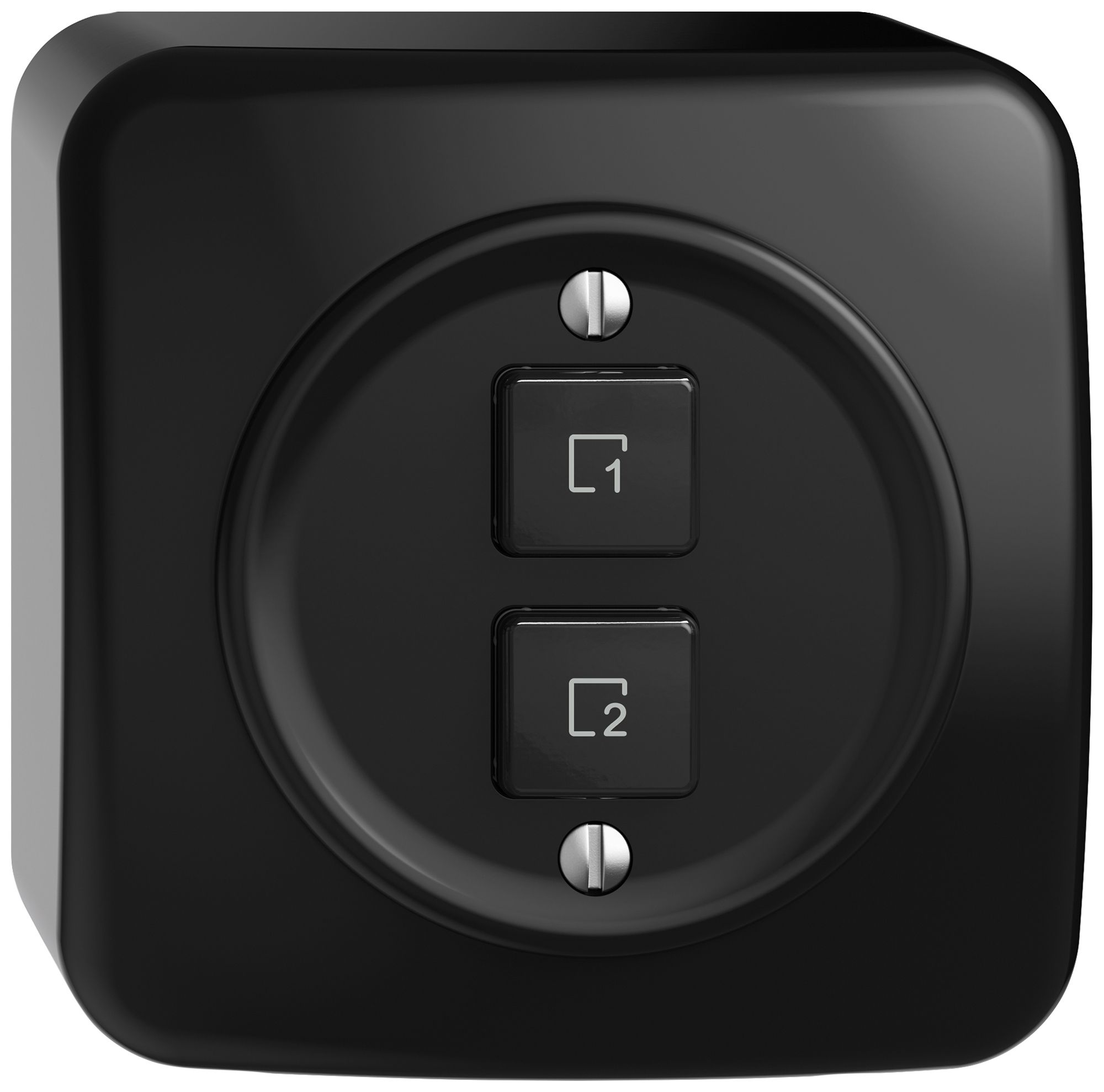 Poussoir scènes AP STANDARDdue Wiser SNAPFIX® 2 scènes 2 touches no