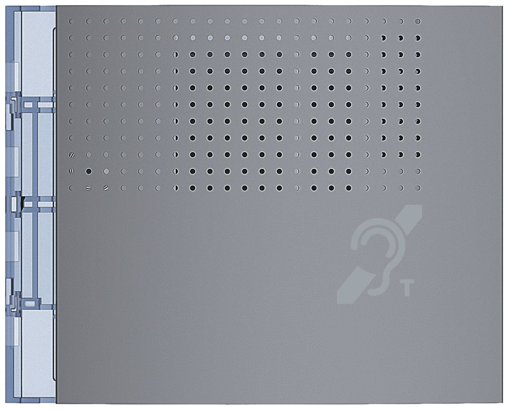 Frontale per modulo Teleloop grigio grafite