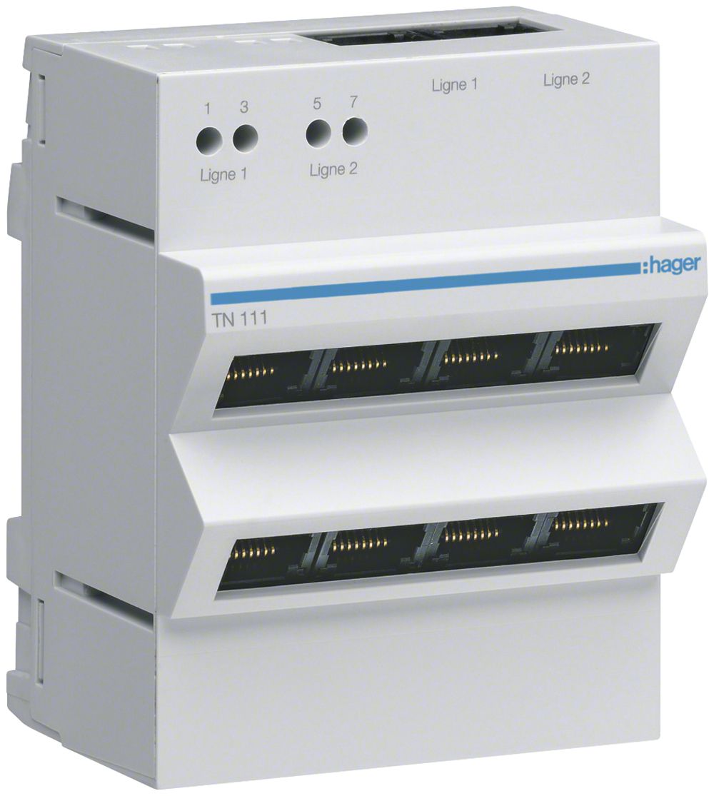 Patchpanel 2×4RJ45 für VDI-Analog-Telefon