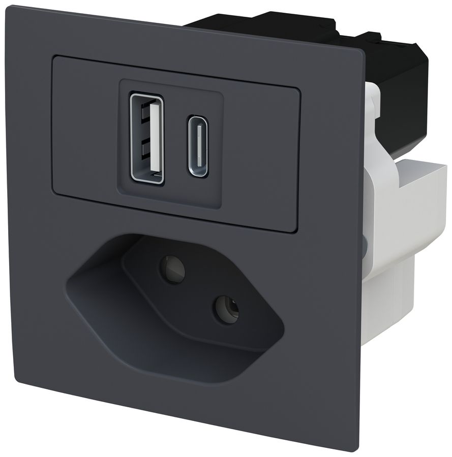 Prise de charge USB ABB Sidus 1×USB-A 1×USB-C + T13 3000mA OUT:5V an