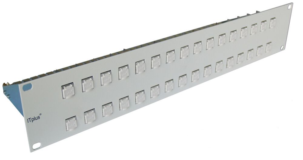 Panel Kat.6 2HE 32F.32RJ45/u weiss