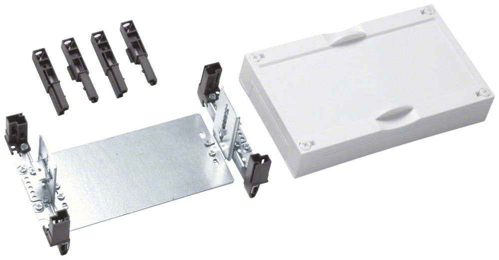 Baustein Hager univers N 150×250mm mit Montageplatte