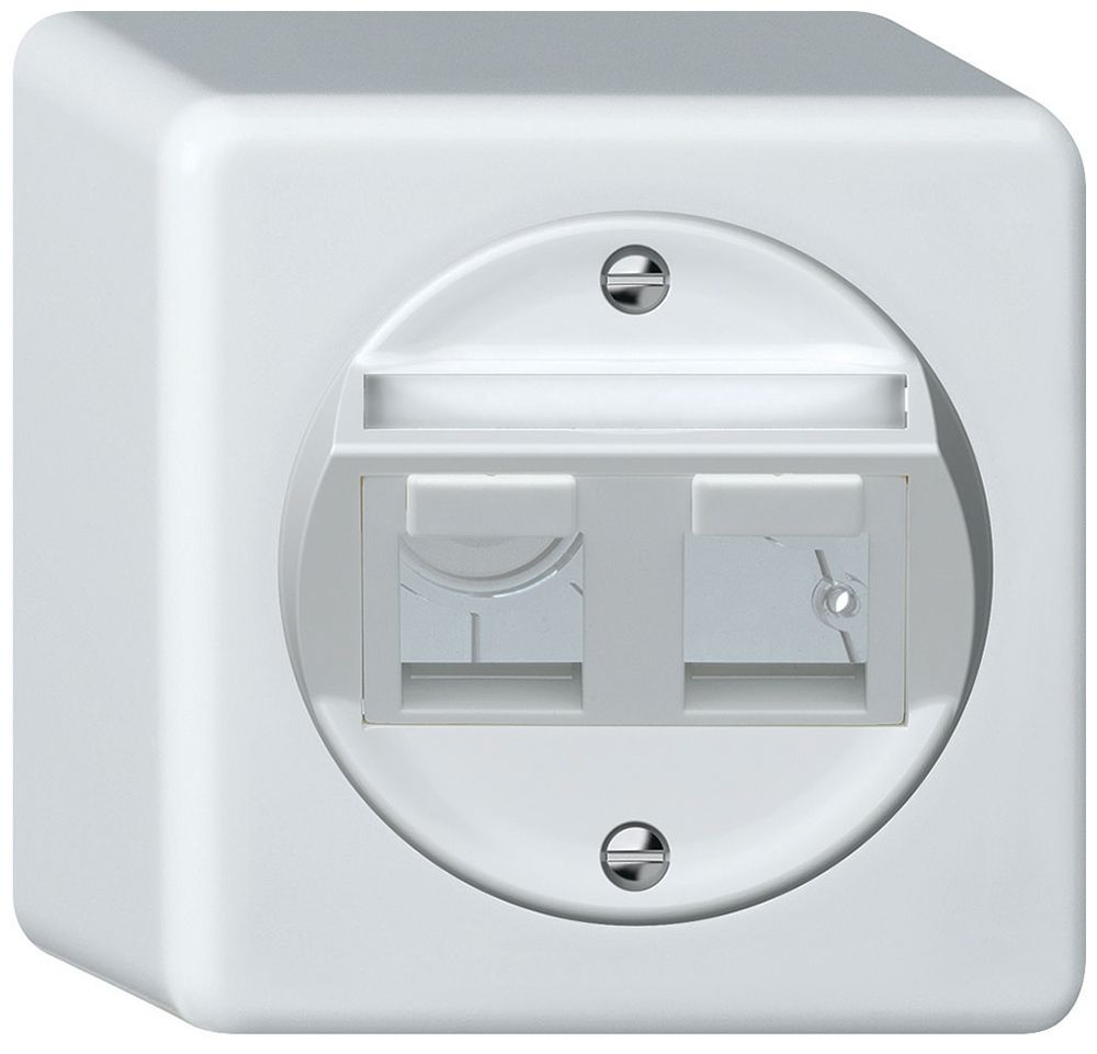 AP-Montageset origin schräg 2×Kestone 88×88mm weiss