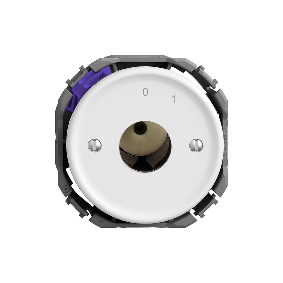 Interrupteur à clé STANDARDdue p.KABA 1514 a.retrait a.cont.sép.1P 0-1 p=67mm bc