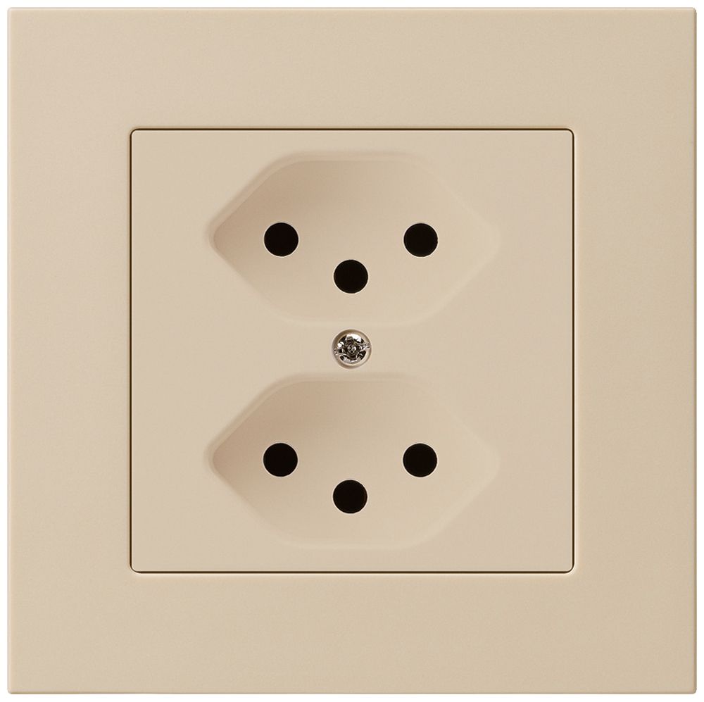 UP-Steckdose kallysto.pro 2×T13 beige mit Kinderschutz
