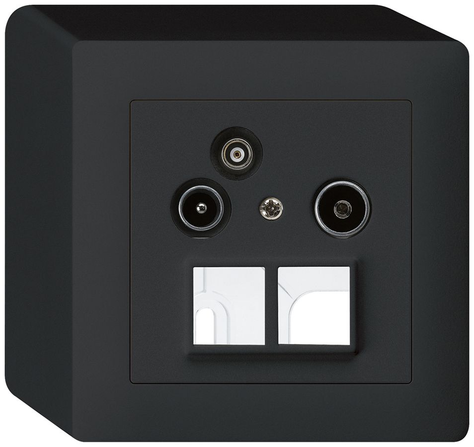 AP-Antennendose R/TV-Daten HMS kallysto 19dB schwarz