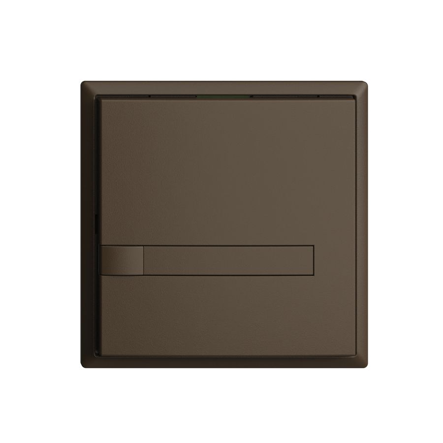 KNX-Taster RGB EDUE, 250mW, o.LED, m.Papiereinlage, 1×Taste, 1×Tastenb., cof