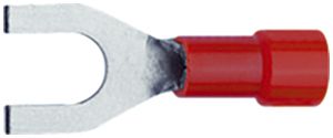 Quetschkabelschuh Gabelform Ferratec M4 isoliert PC 0.5…1mm² rot 100Stk