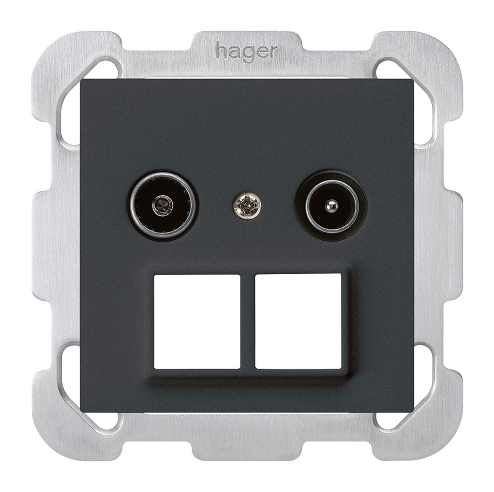 UP-Antennendose R/TV HMS kallysto B 23dB schwarz