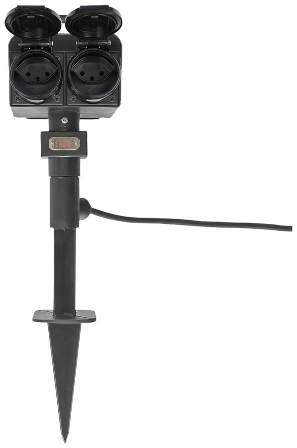 Gartensteckdose Steffen GardenLine Erdspiess 4×T13 Kabel 3m IP44