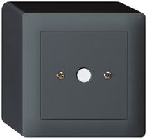 AP-Durchgangsdose kallysto anthrazit Ø9mm ohne Klemmeneinsatz